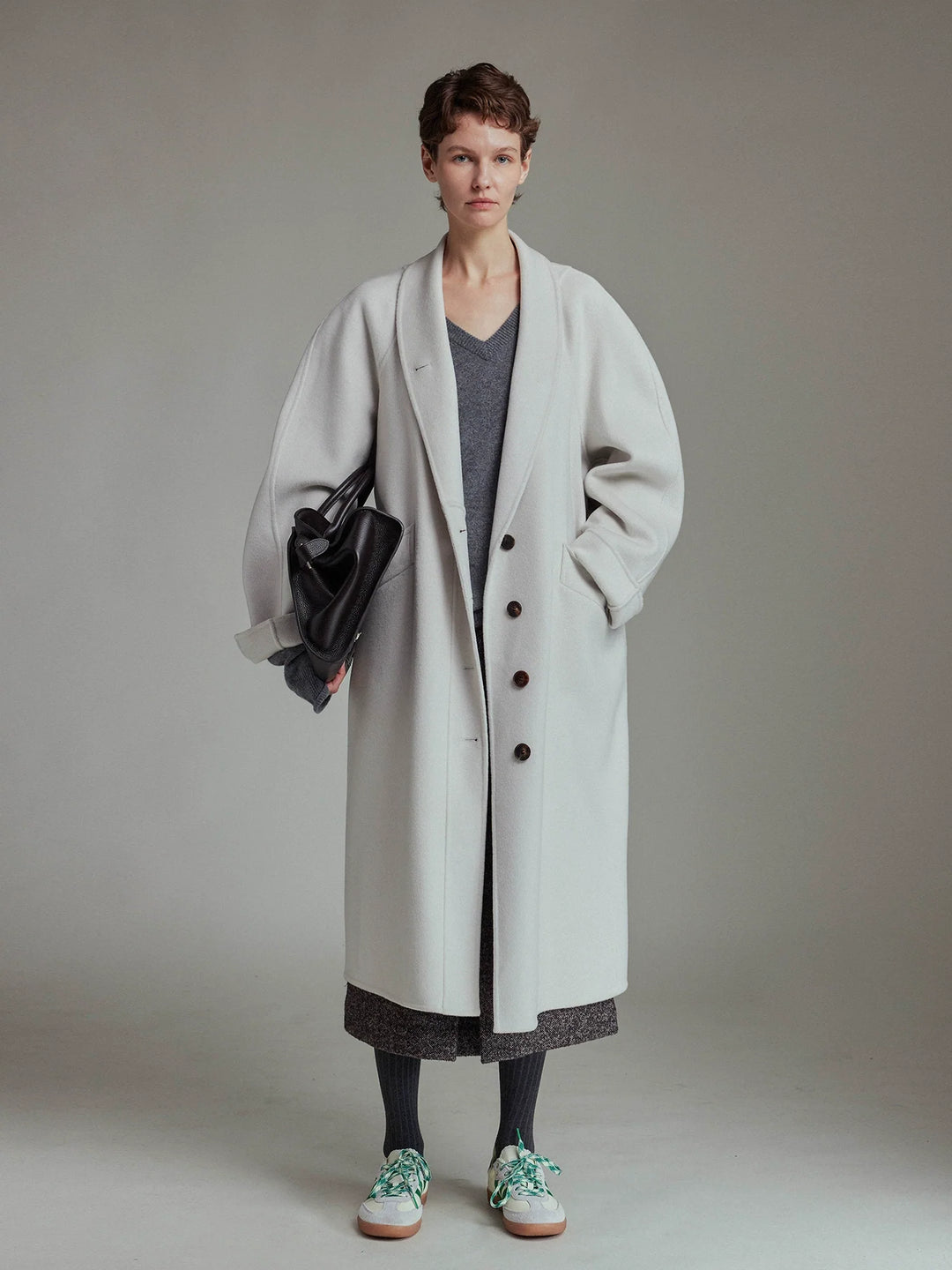 Fine Wool Long Coat