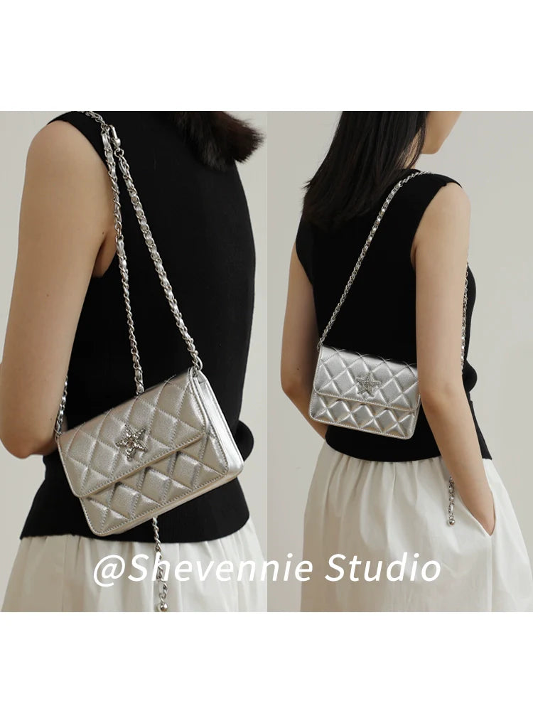 Diamond Sheepskin Mini Crossbody