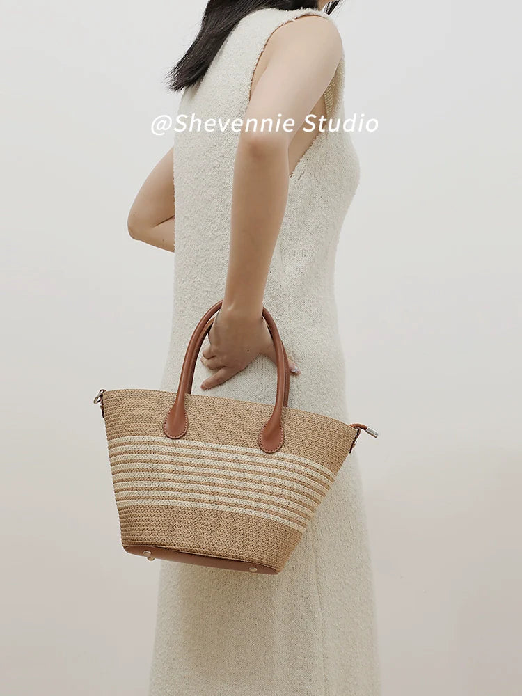 Woven Straw Tote