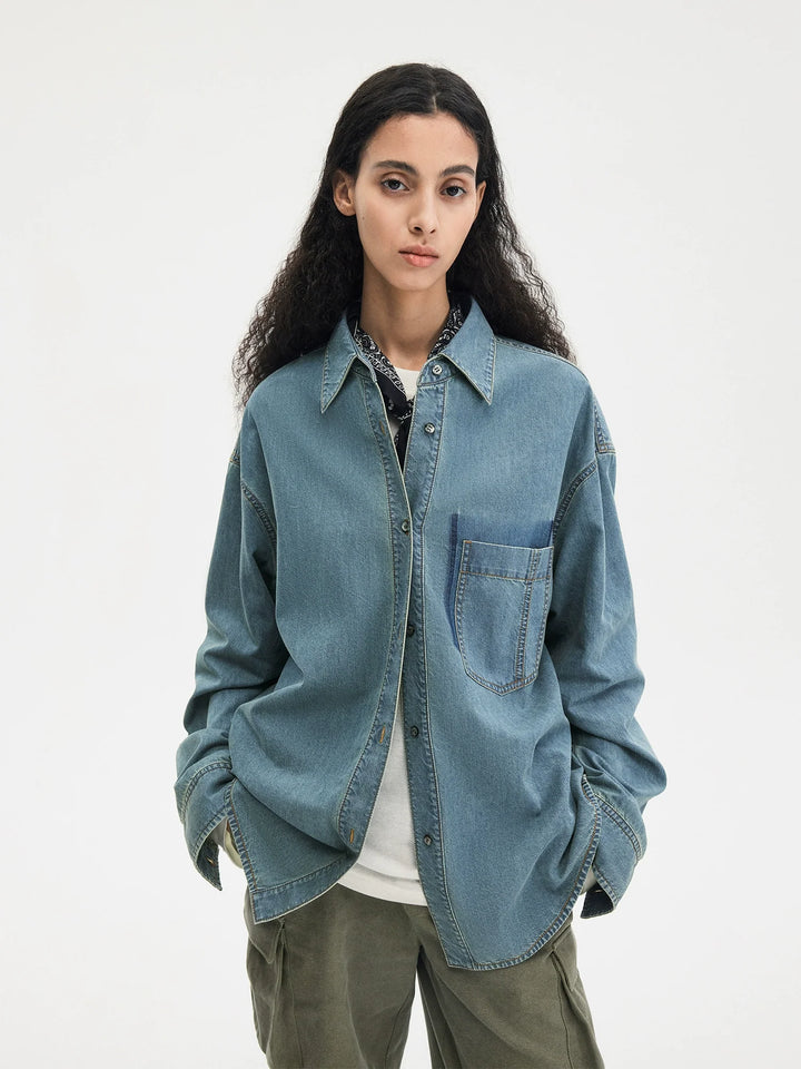 Retro Washed Denim Shirt