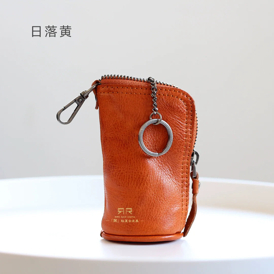 Leather Key Coin Pouch