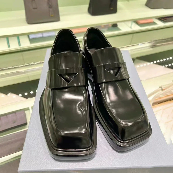 Leather Slip-On Loafers