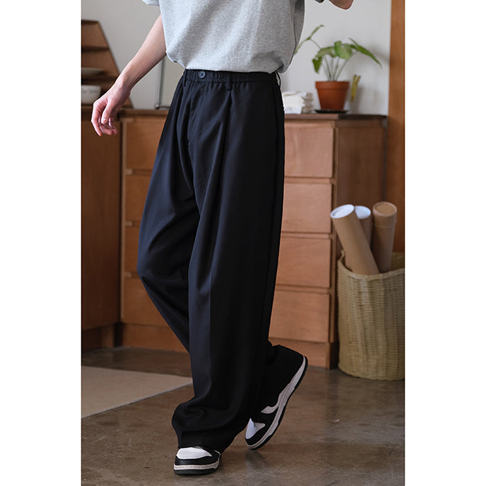 Japanese-style Loose Spring Trousers with Drawstring