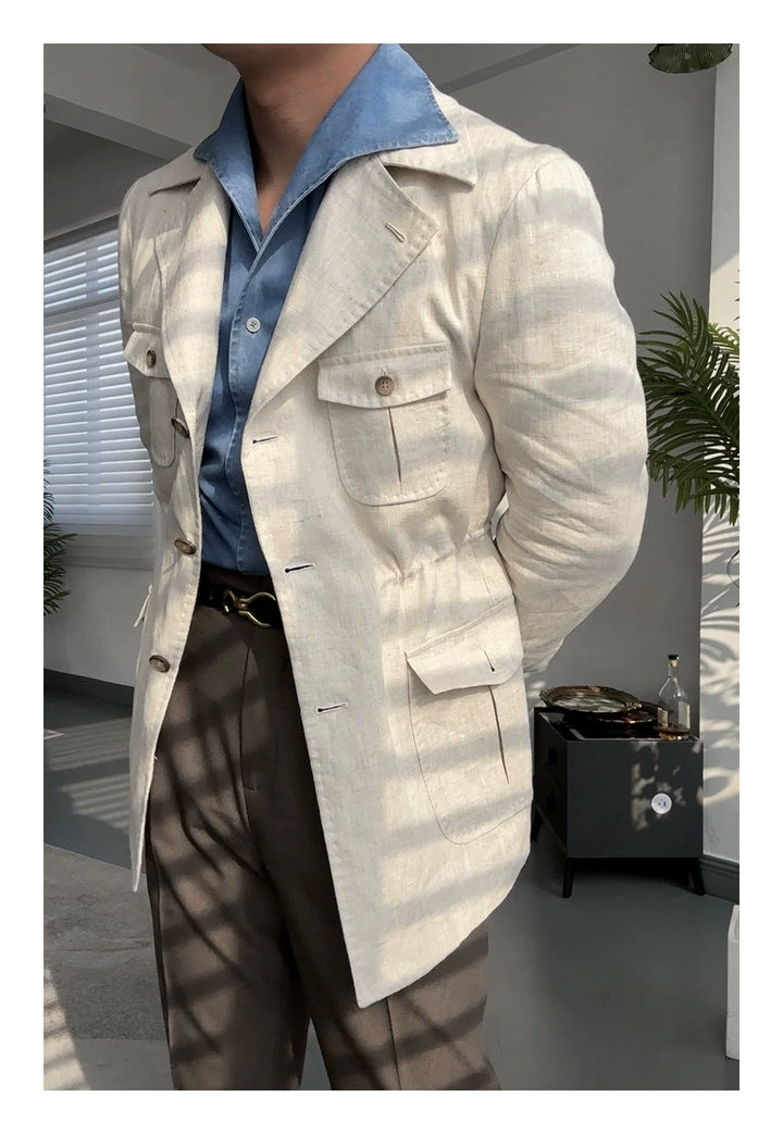 Linen Safari Jacket