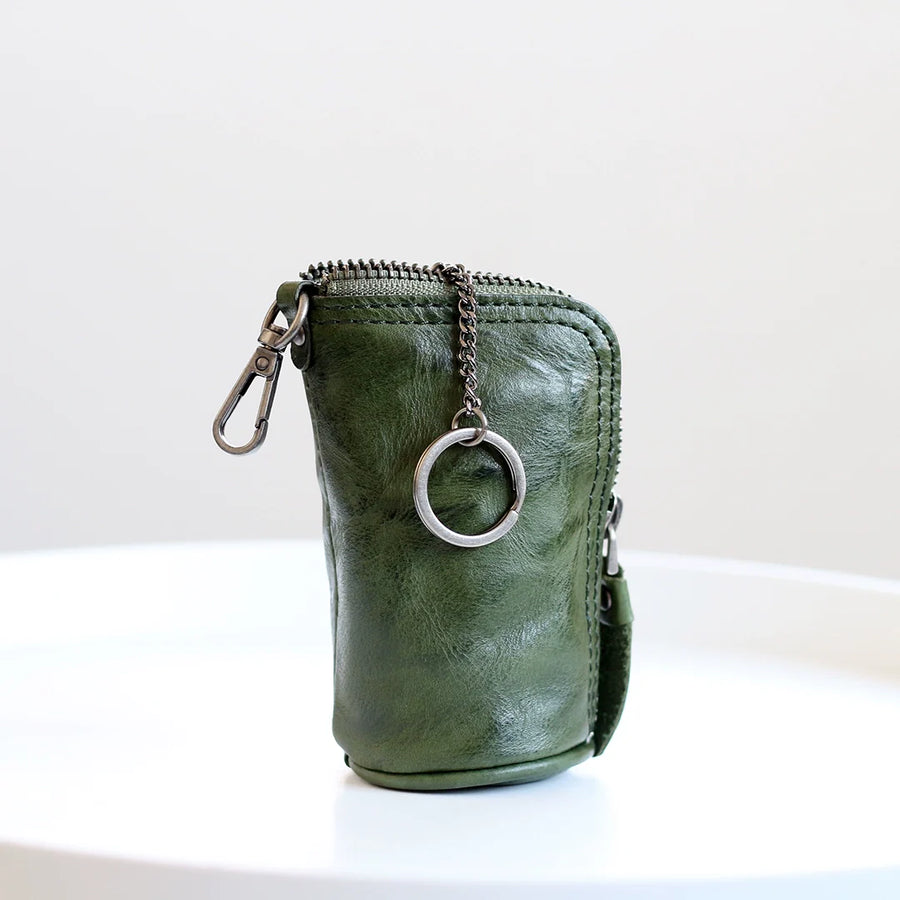 Leather Key Coin Pouch