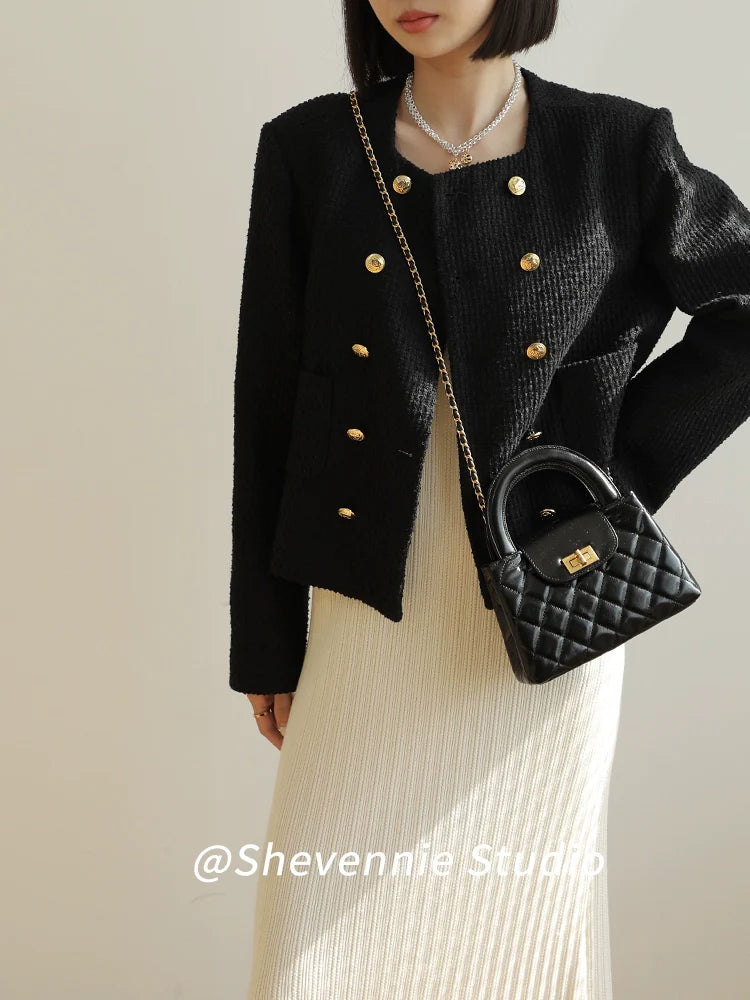 Chanel Style Leather Square Bag