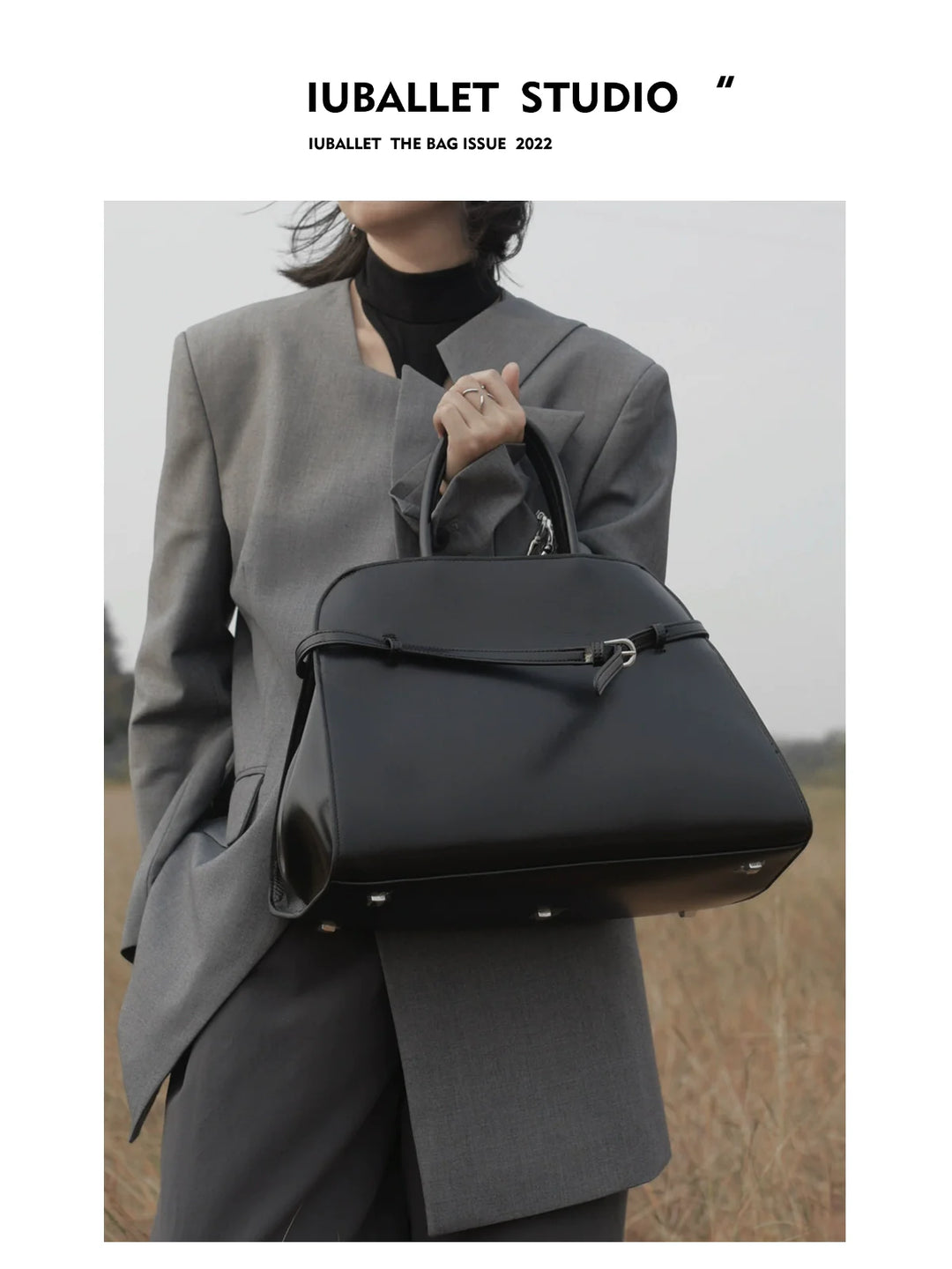 Top Layer Leather Commuter Handbag