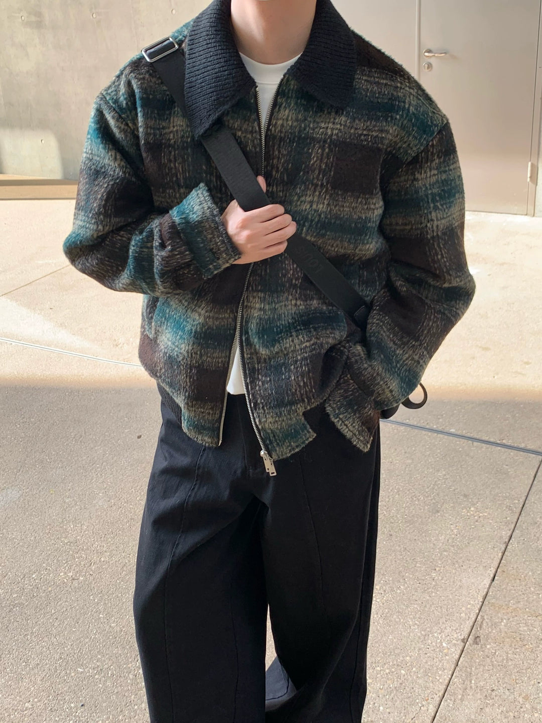 Plaid Loose Coat