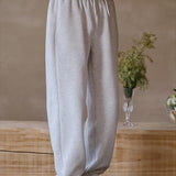 Japanese Style Winter Knitted Loose Casual Pants for Men with Plus Velvet