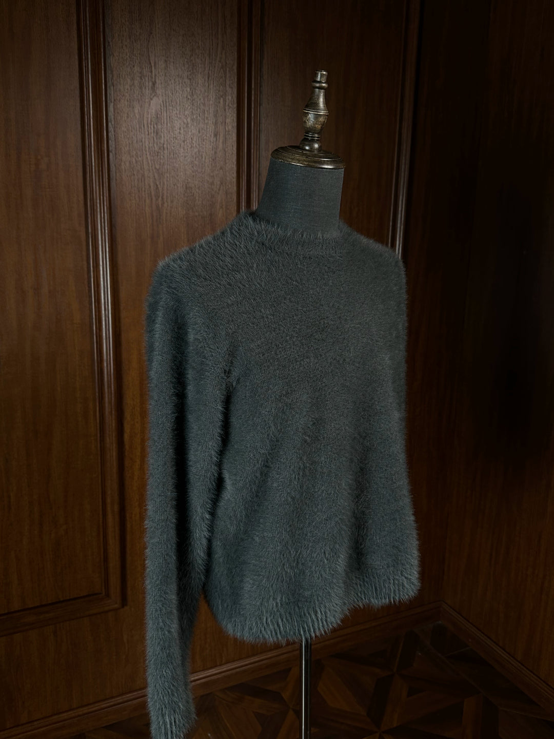 Soft Mink Knit Crewneck Sweater