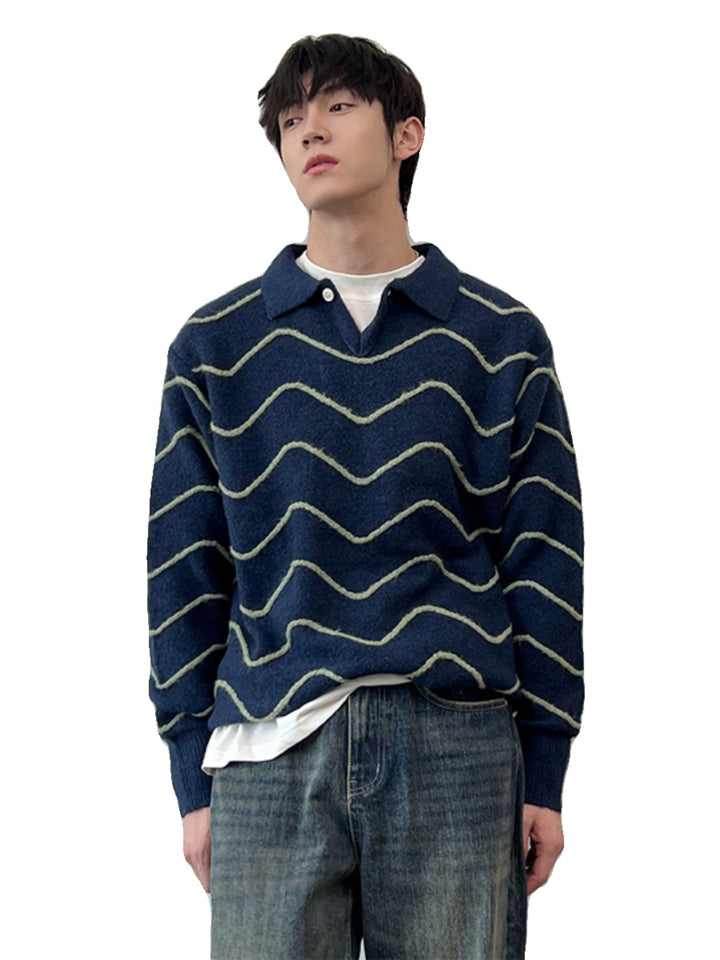 Lapel Polo Sweater