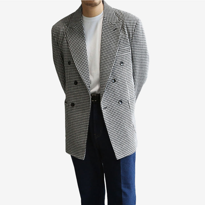 Double-Breasted Tweed Suit