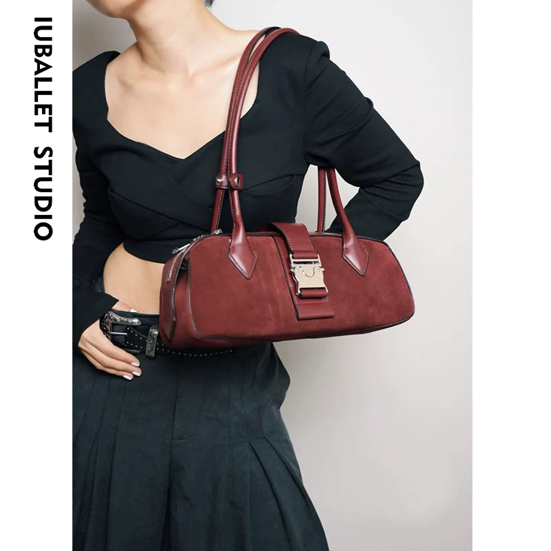 Ballet Underarm Suede Bag