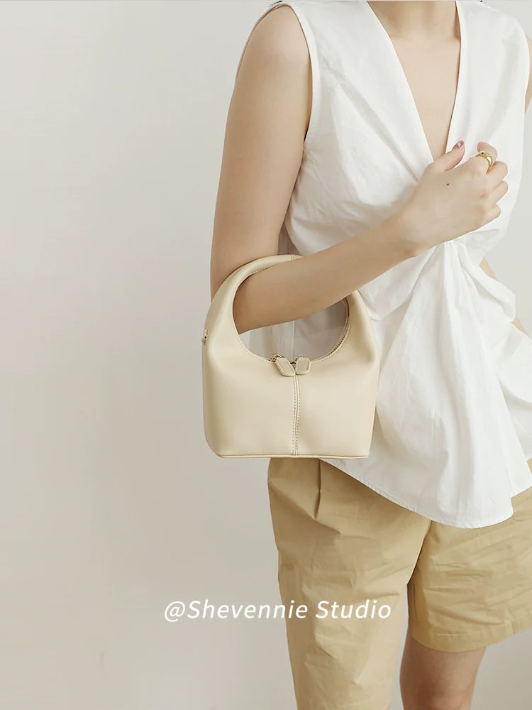 Shevennie Leather Pillow Bag