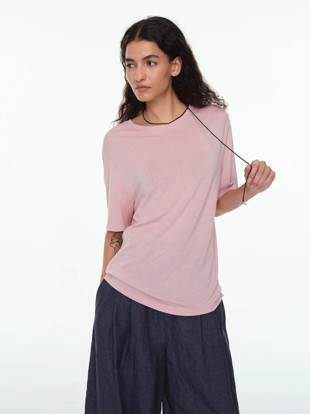 Silk Blend Loose Tee