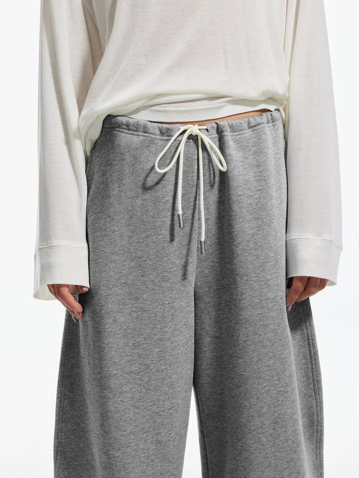 Light Gray Elastic Sweatpants