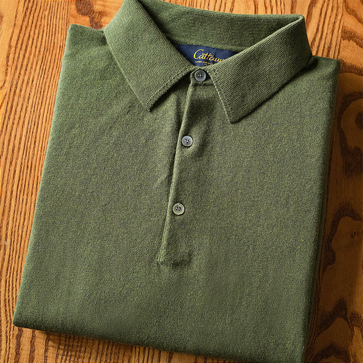 Cashmere Cotton Polo