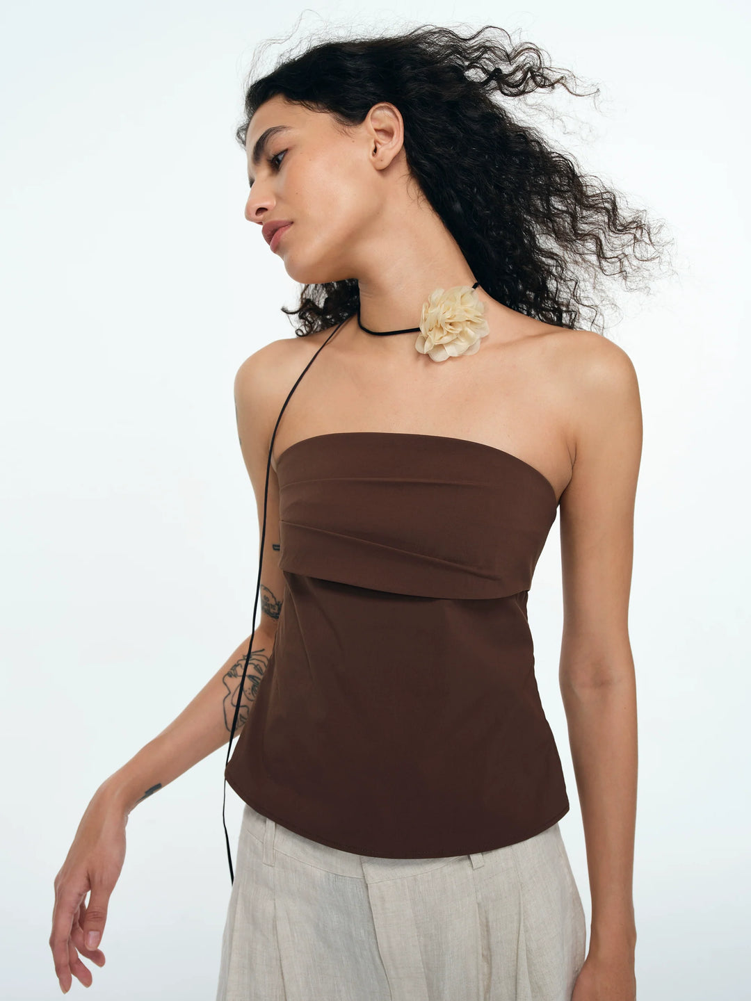 Sleek Asymmetric Tube Top