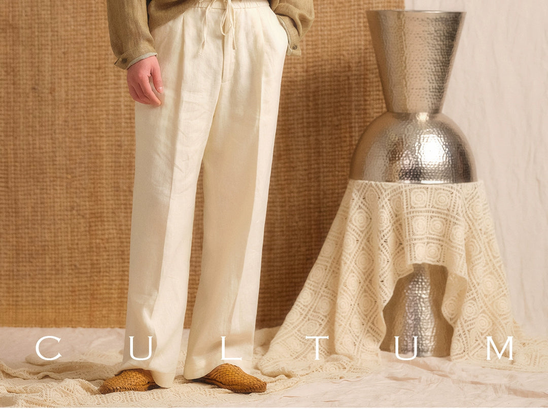 Linen Drawstring Trousers