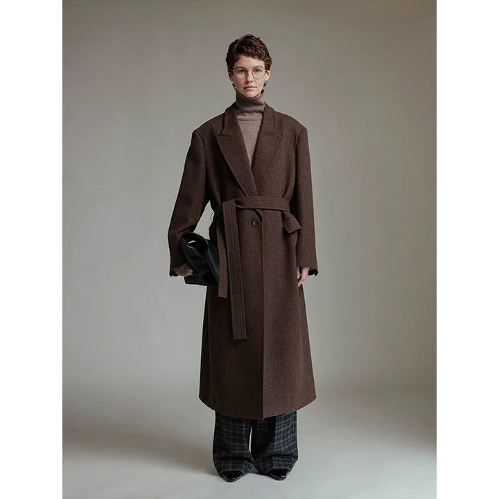 Woolen Elegance Long Coat