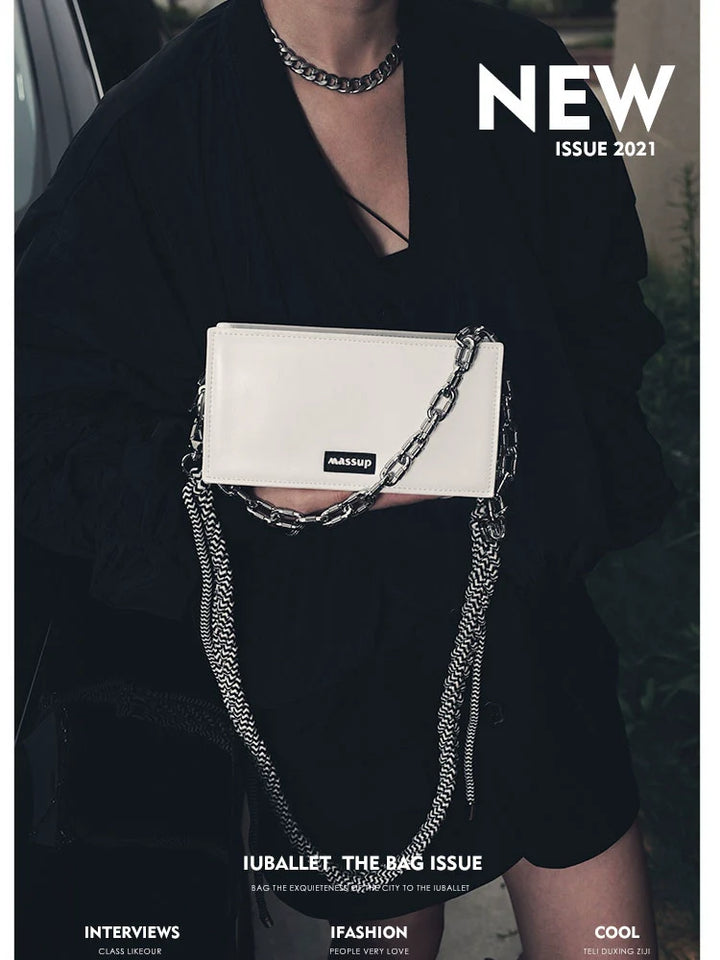 Leather Chain Shoulder Bag