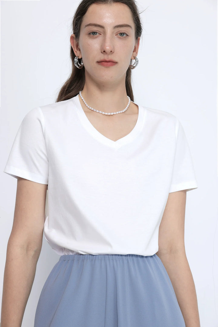 Mulberry Silk Pima Cotton Tee