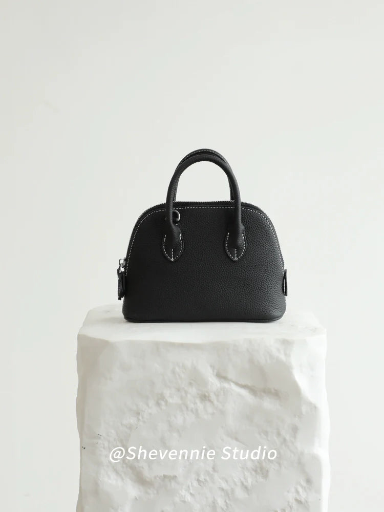 Shell Mini Leather Bag