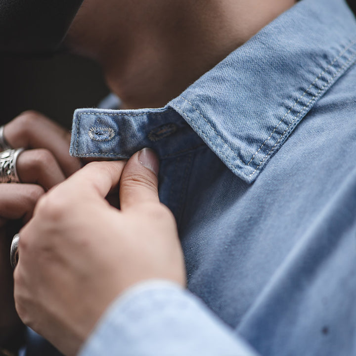 Vintage Splash Denim Shirt