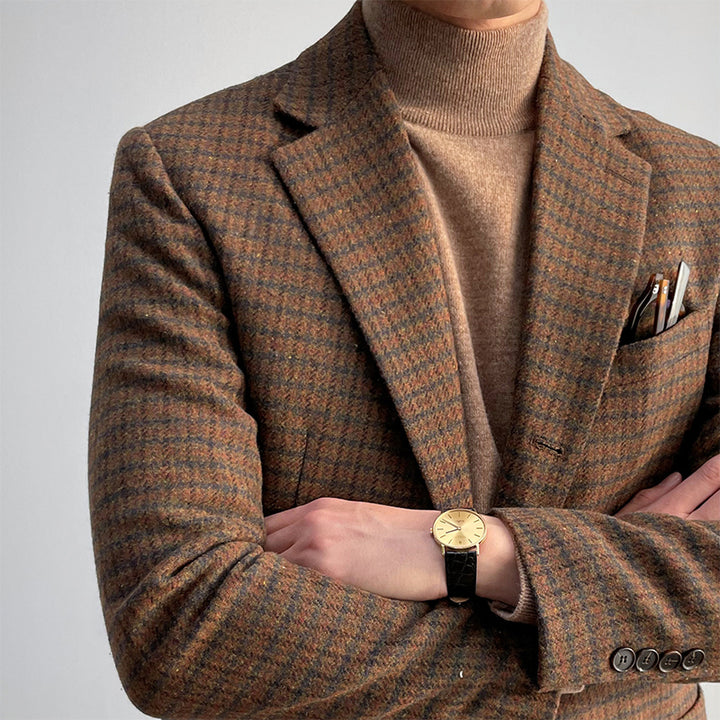 Tweed Houndstooth Suit