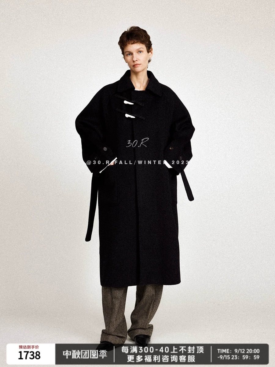 All Wool Horn Button Coat