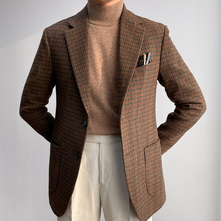 Tweed Houndstooth Suit