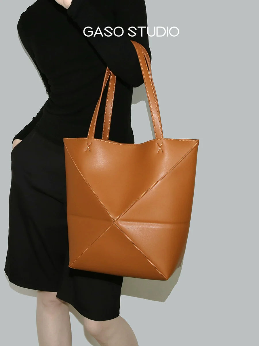 Leather Commuter Tote