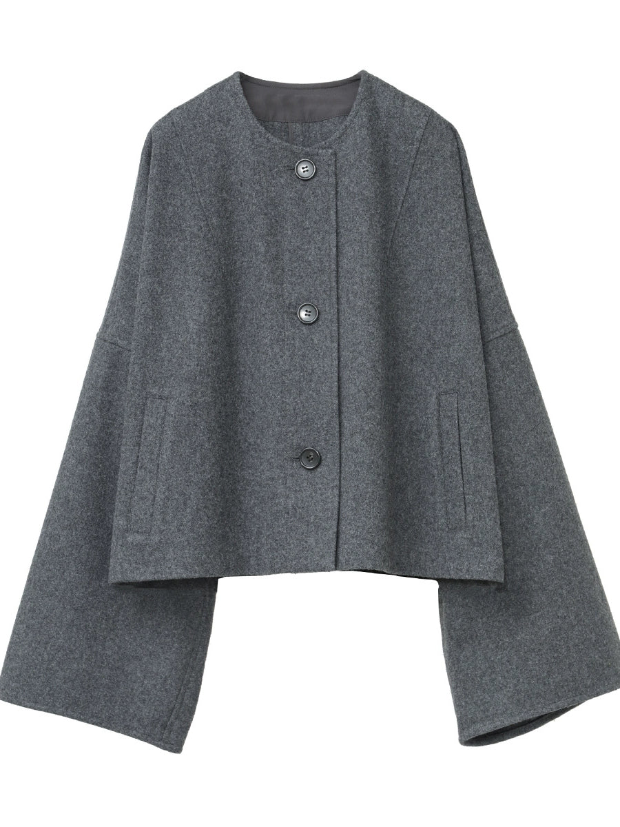 Woolen Crew Coat