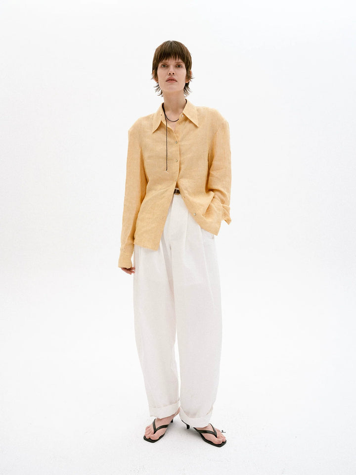 Natural Linen Relaxed Shirt