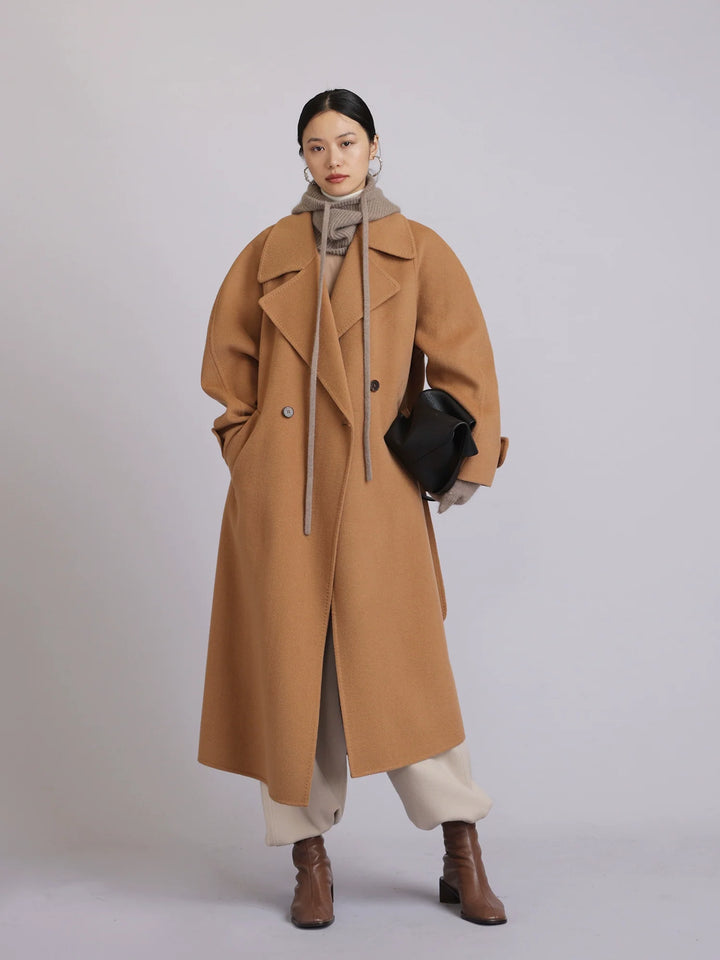 Merino Wool Double-Breasted Coat