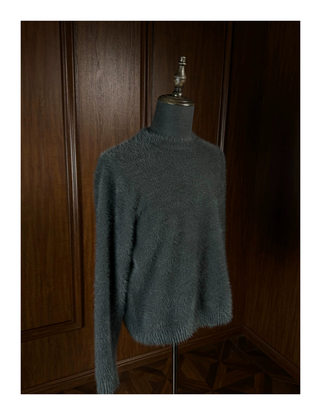 Soft Mink Knit Crewneck Sweater