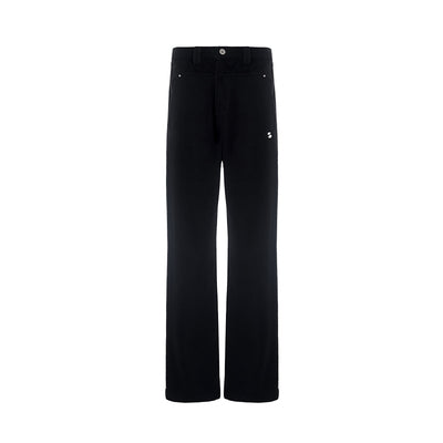 Embroidered Wool Trousers