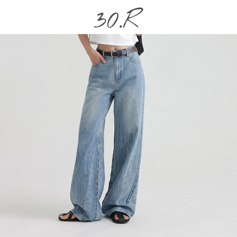 Natural Wide-Leg Denim