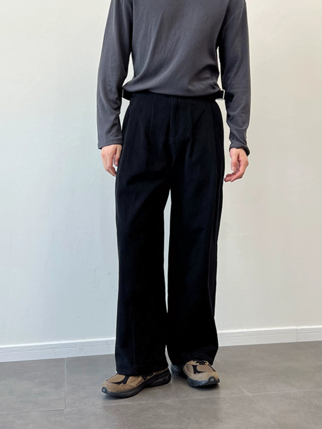 Brushed Waist Casual Trousers