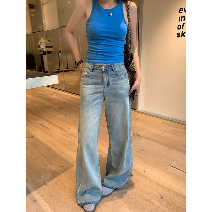 High Waist Wide-Leg Jeans