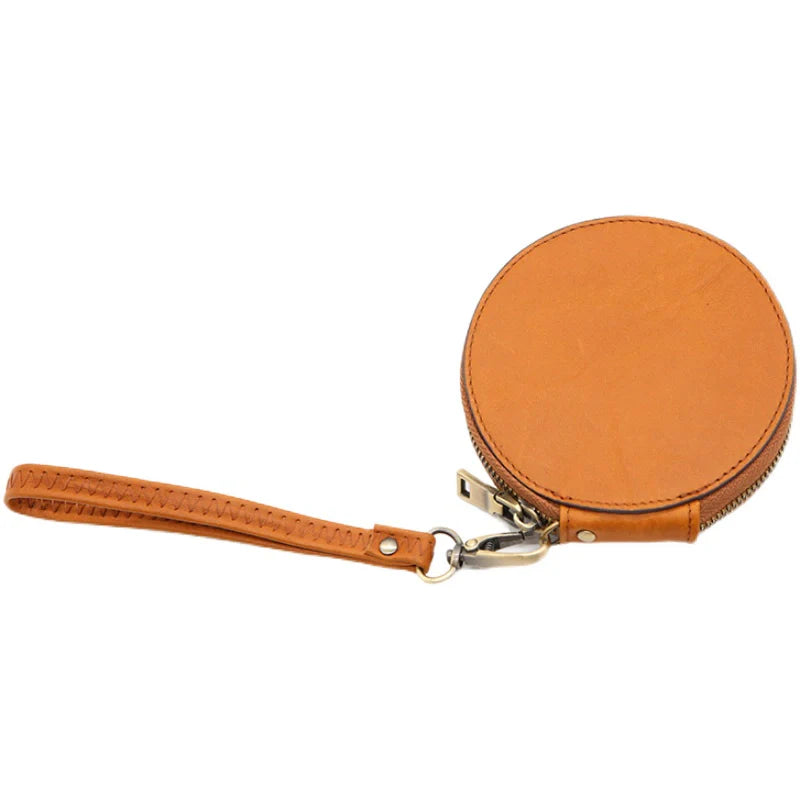 Leather Round Coin Purse