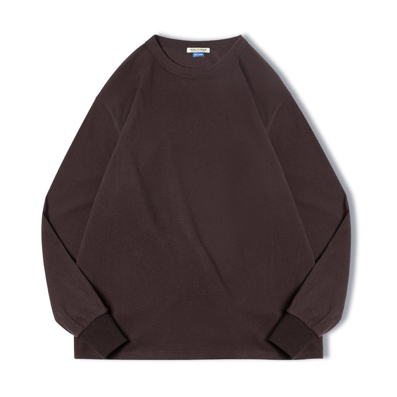 Men's Warm Velvet T-Shirt Long-Sleeved Elastic Autumn Style