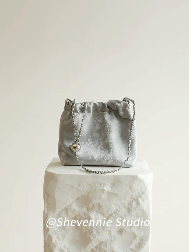 Silk Chain Shoulder Bag