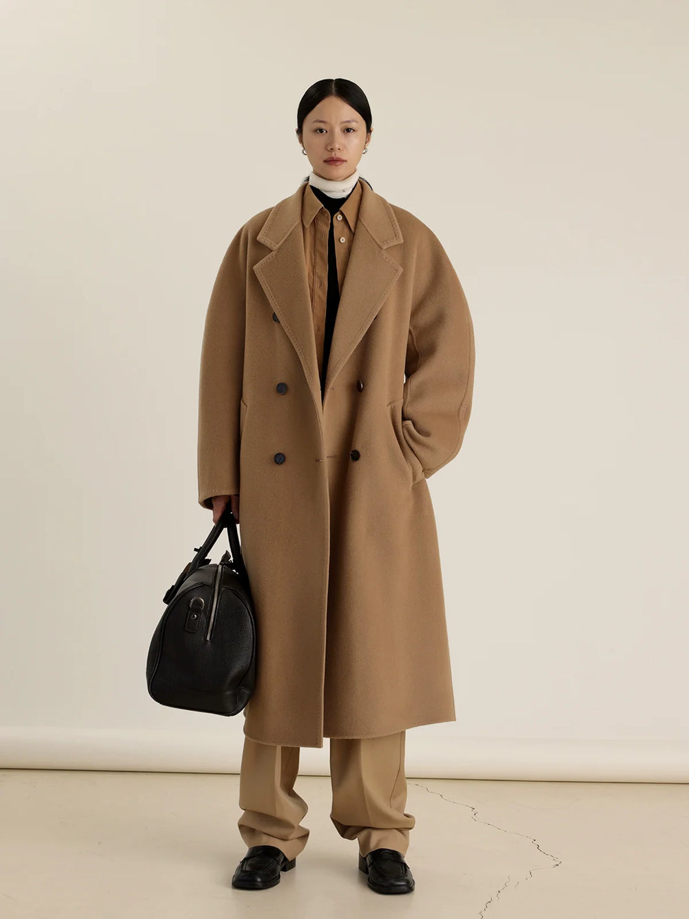 Double-faced Wool Cashmere Coat