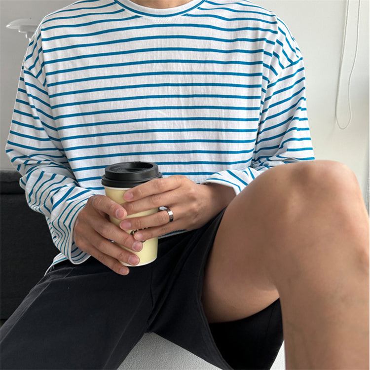 Striped Sunscreen Tee