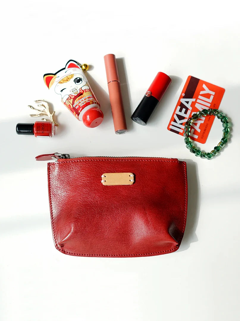 Vega Leather Coin Clutch