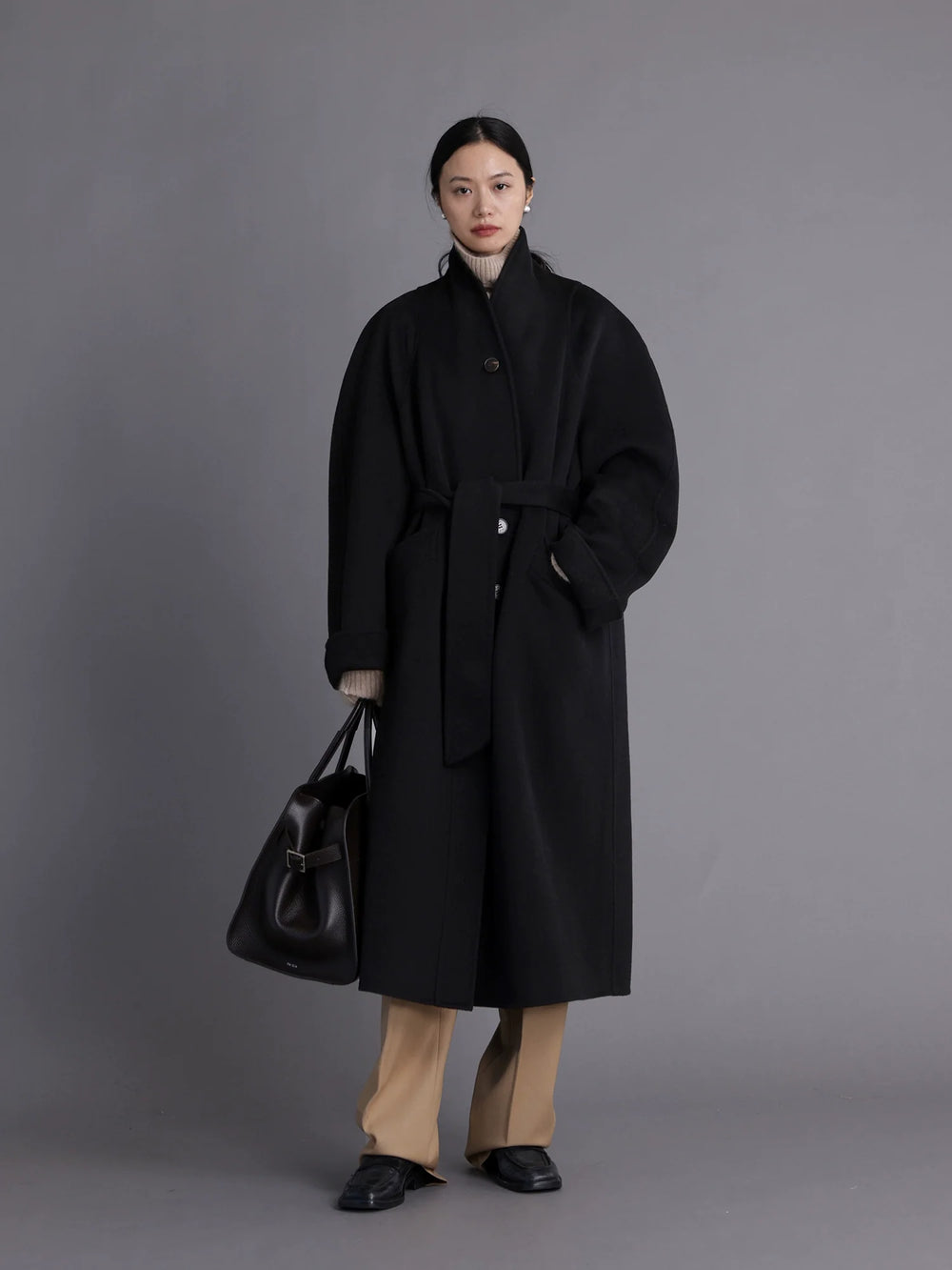 Cashmere Wool Long Coat