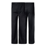 Unisex Loose Fit Buttoned Straight Trousers