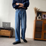 Men's Loose Fit High Waist Wide-Leg Jeans