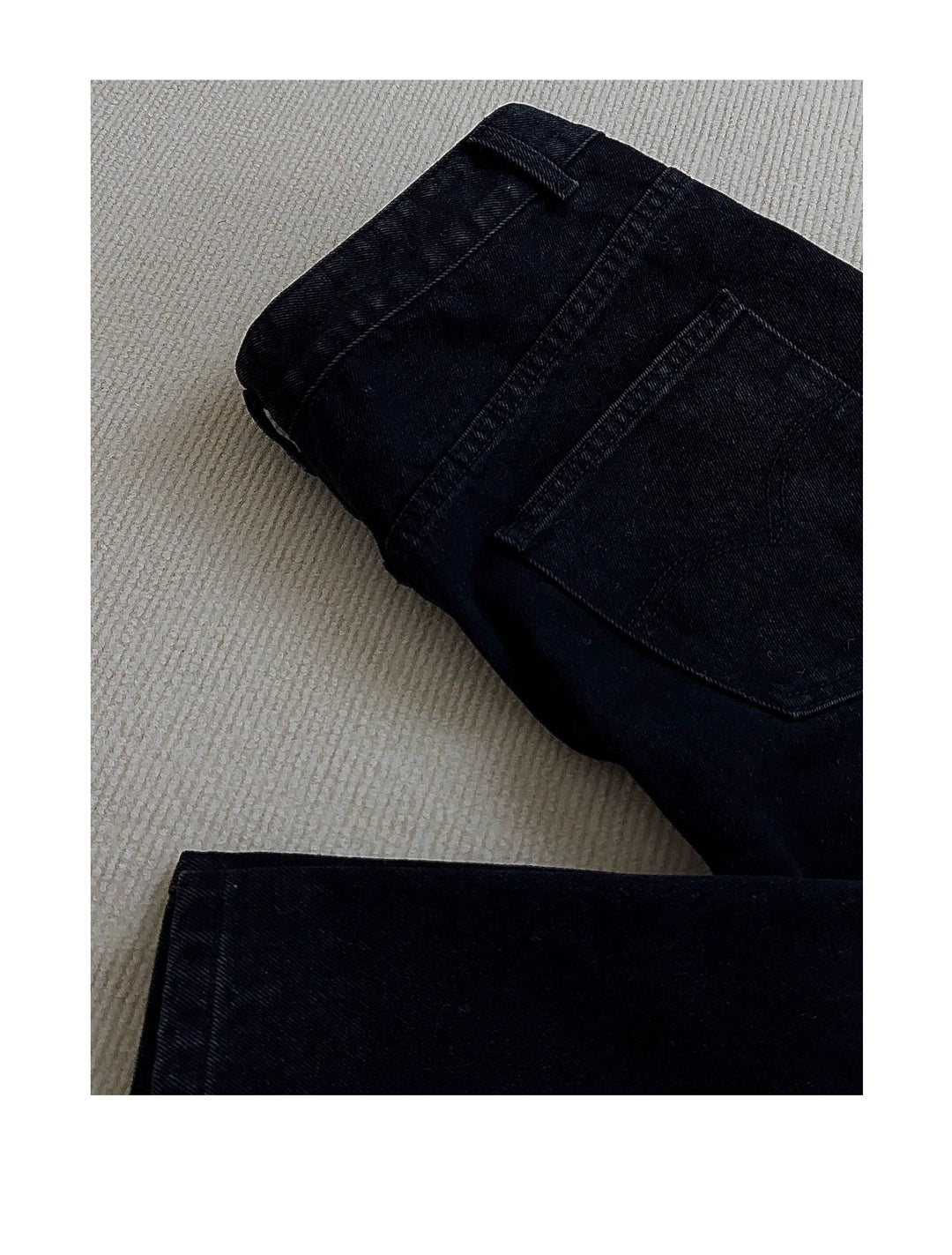 Washed Black-Grey Flared Jeans